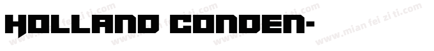 Holland Conden字体转换